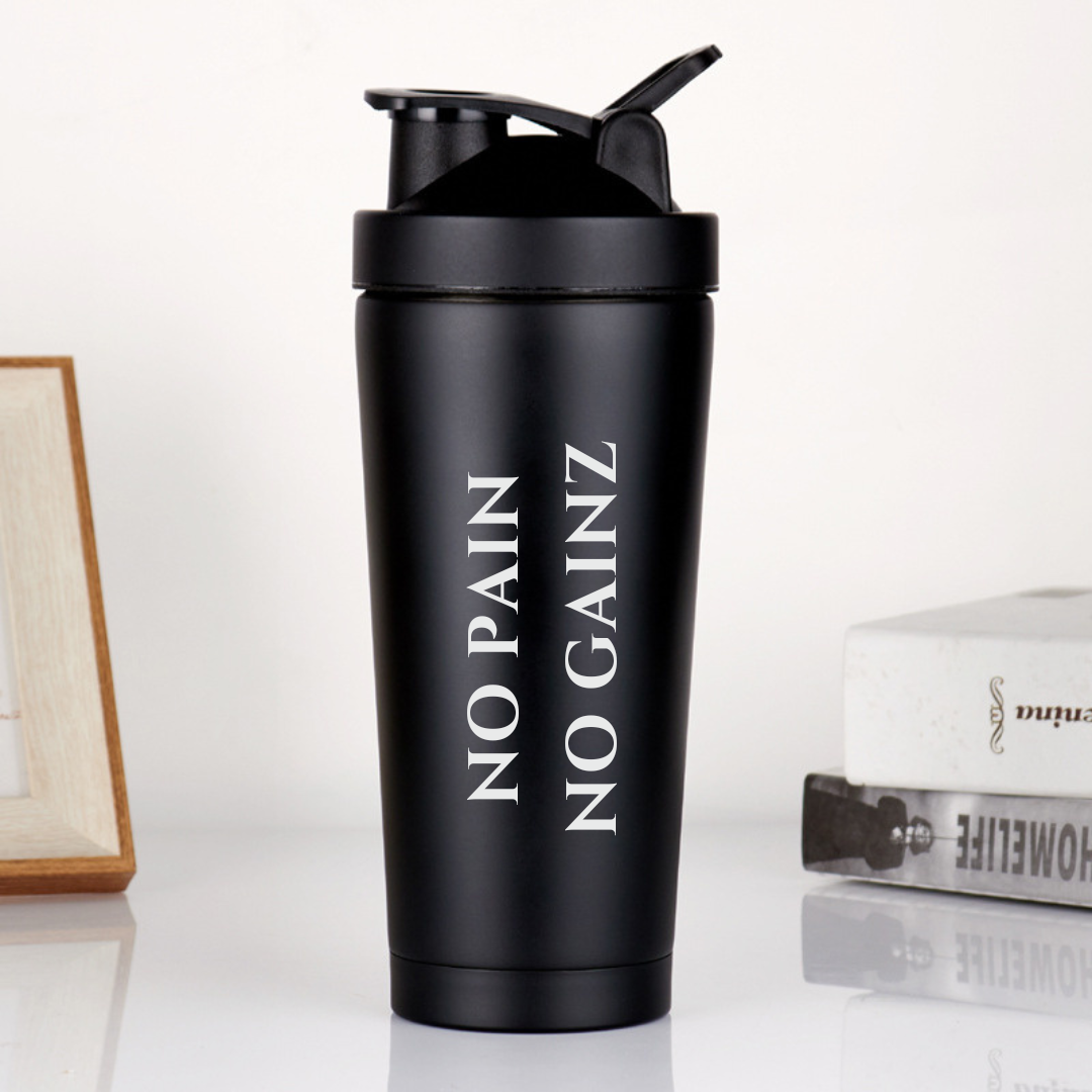 NO PAIN NO GAINZ Protein Shaker Bottle