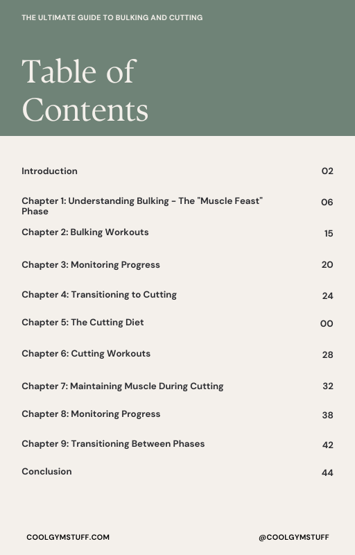 The Ultimate Guide to Bulking and Cutting eBook