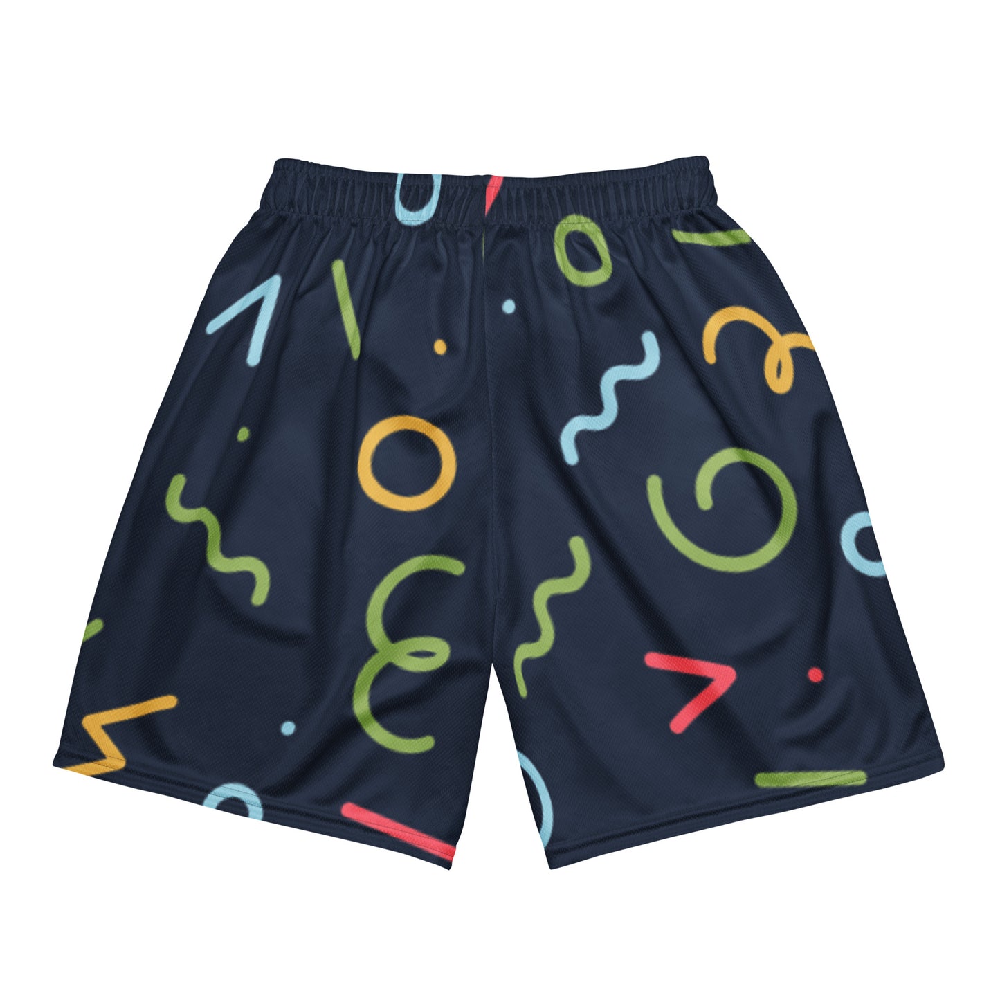 Colorful Abstract Pattern Unisex Mesh Shorts