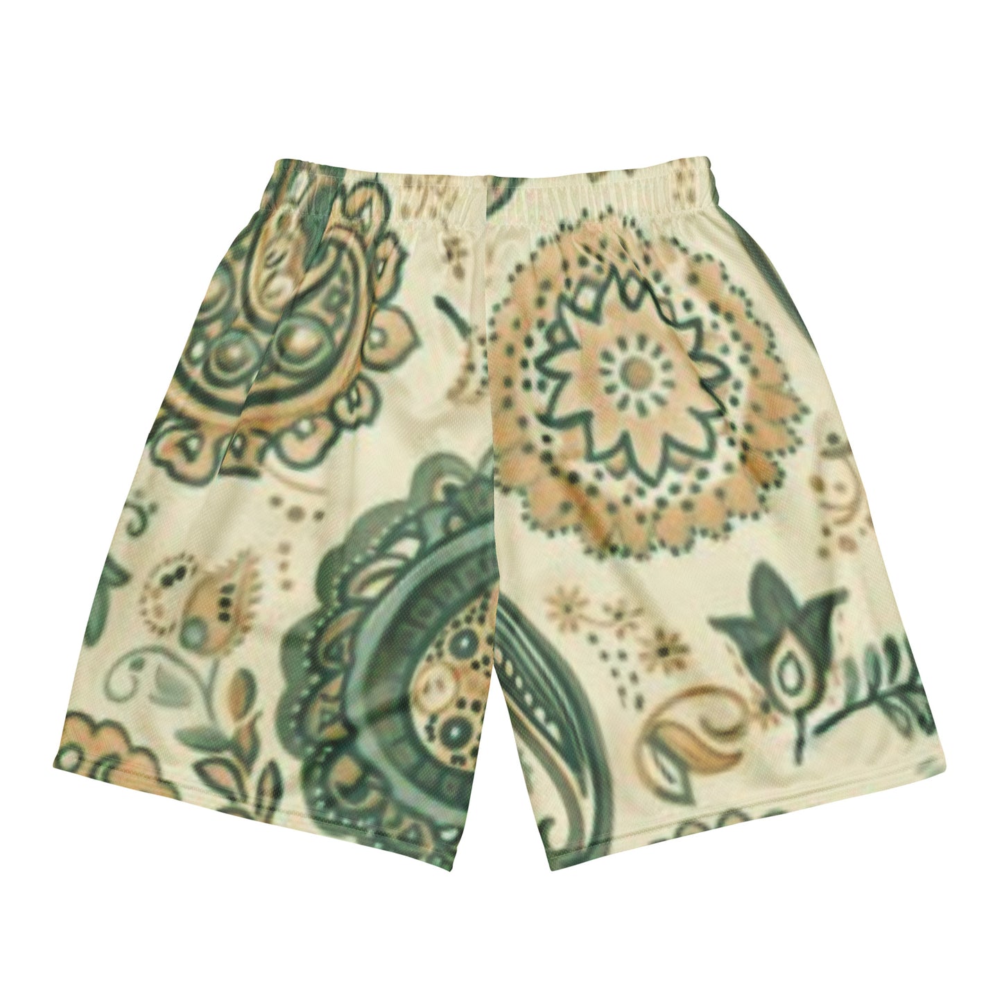Fluidic Paisley Unisex Mesh Shorts