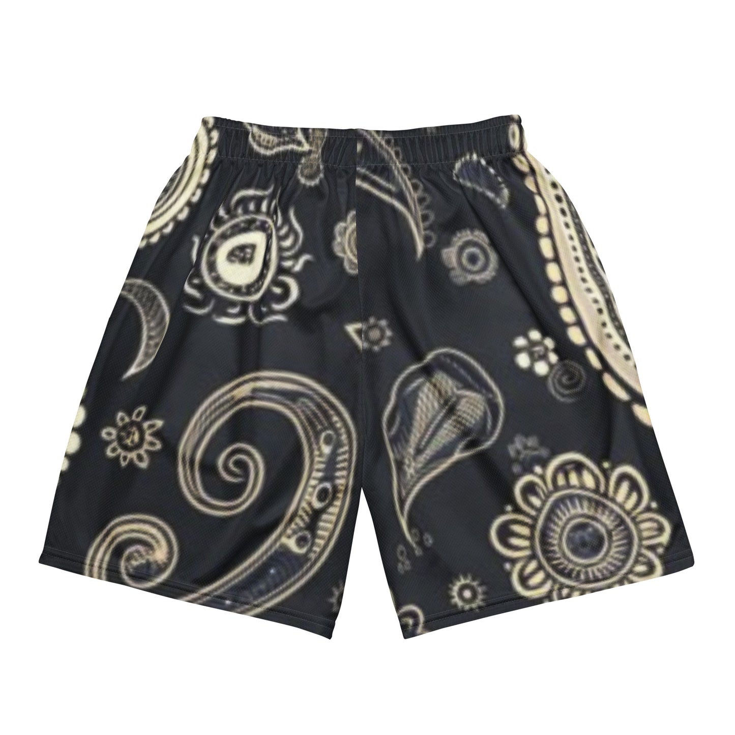 Unisex-Mesh-Shorts mit auffälligem Paisleymuster