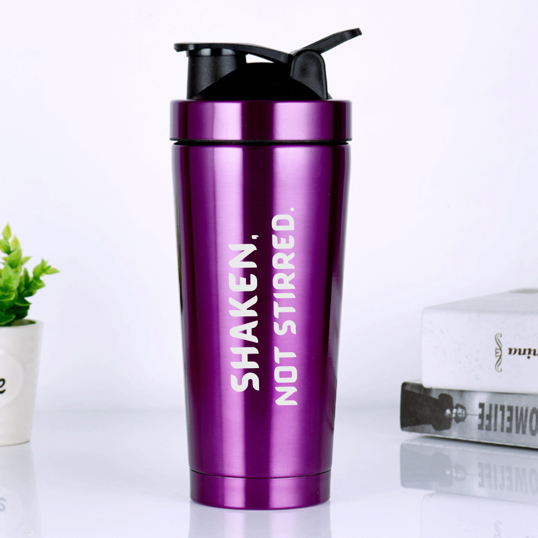 SHAKEN NOT STIRRED Protein Shaker Bottle