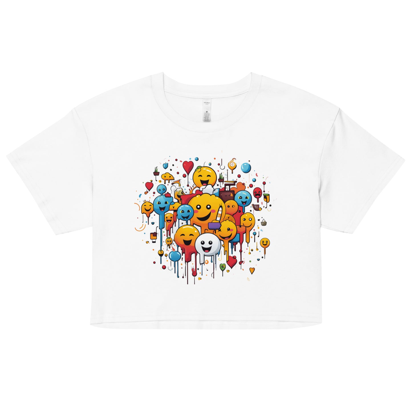 Happy Emoji Women’s Crop Top