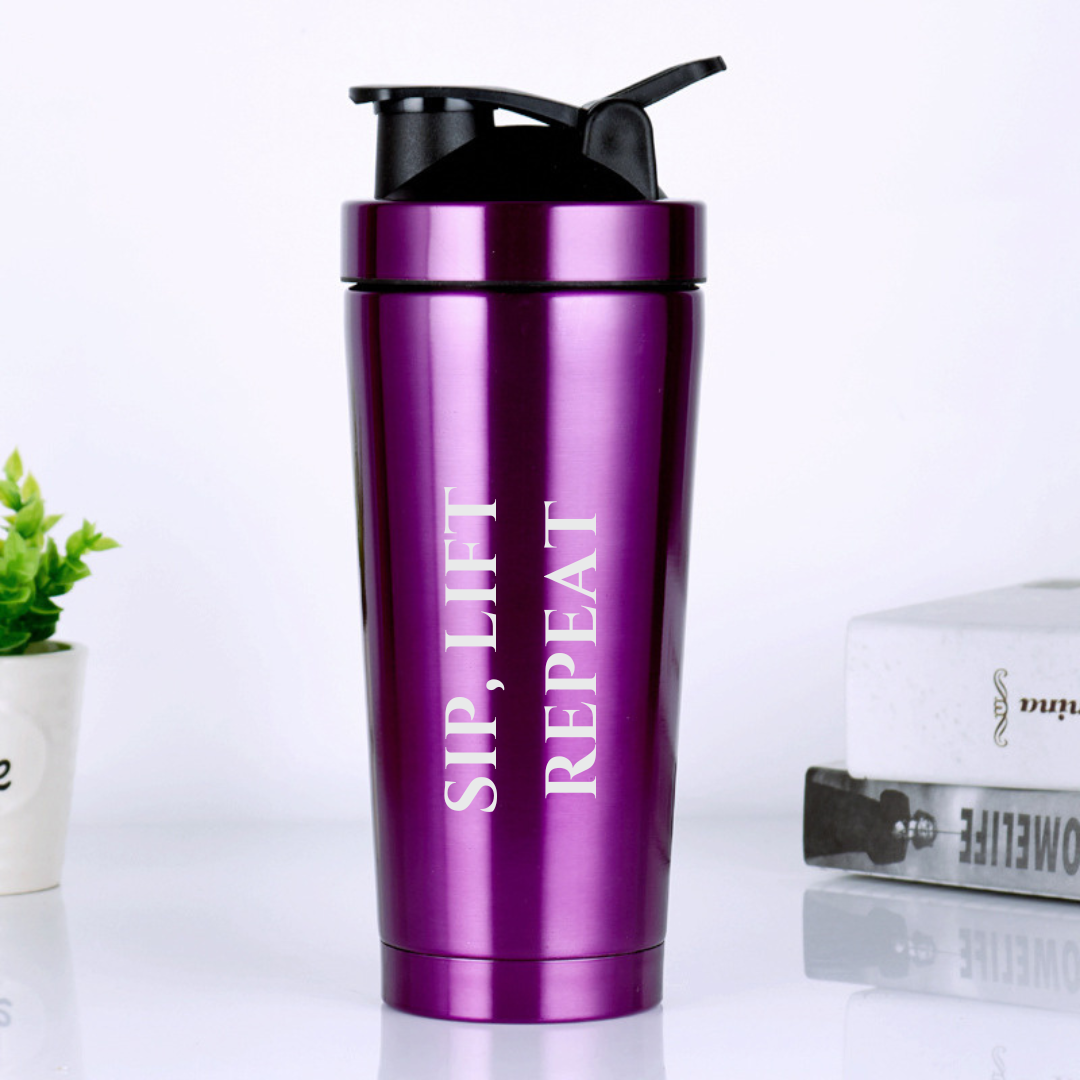 SIP, LIFT REPEAT Protein Shaker Bottle