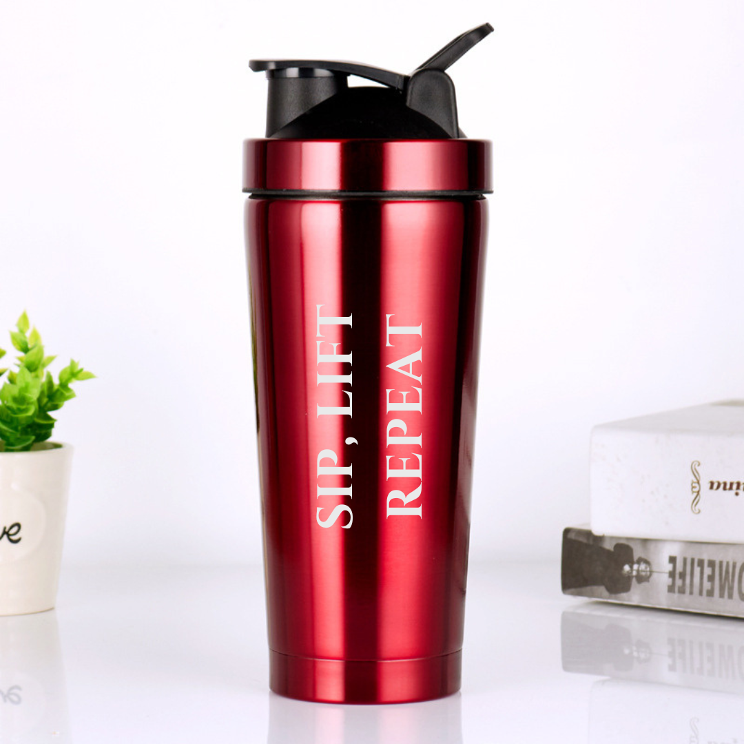 SIP, LIFT REPEAT Protein Shaker Bottle