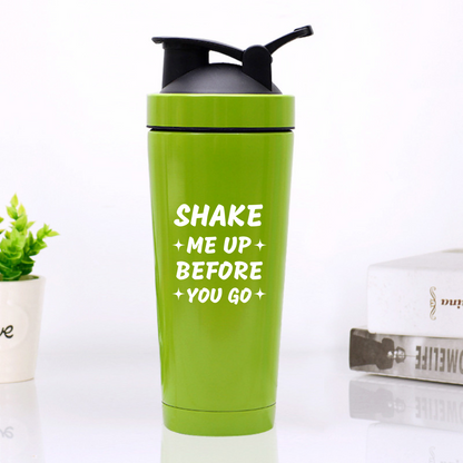 SHAKE ME UP ANTES DE IR Botella mezcladora de proteínas