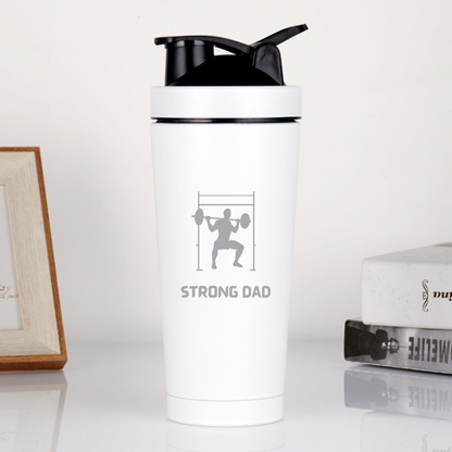 Strong Dad Protein Shaker Bottle