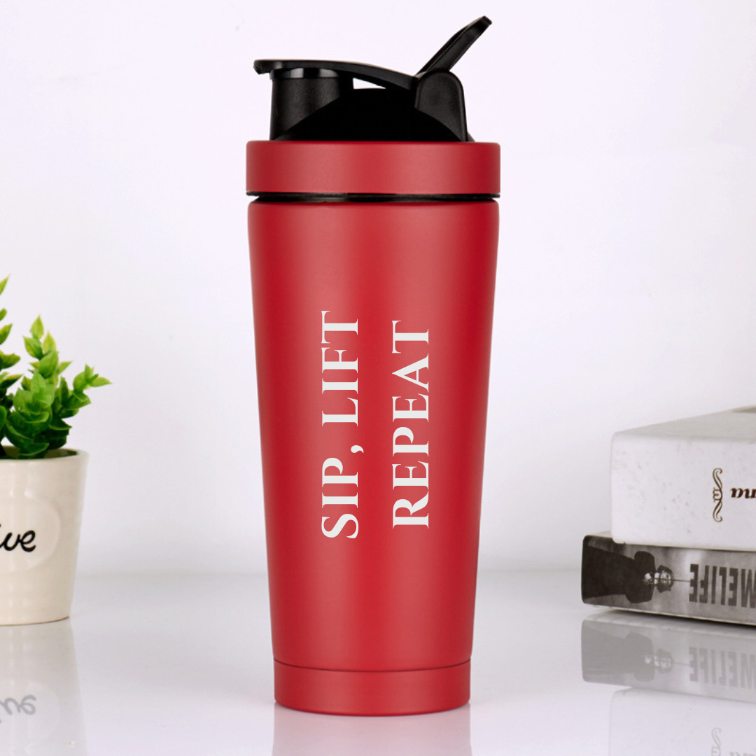 SIP, LIFT REPEAT Protein Shaker Bottle