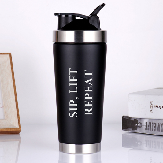 SIP, LIFT REPEAT Protein Shaker Bottle