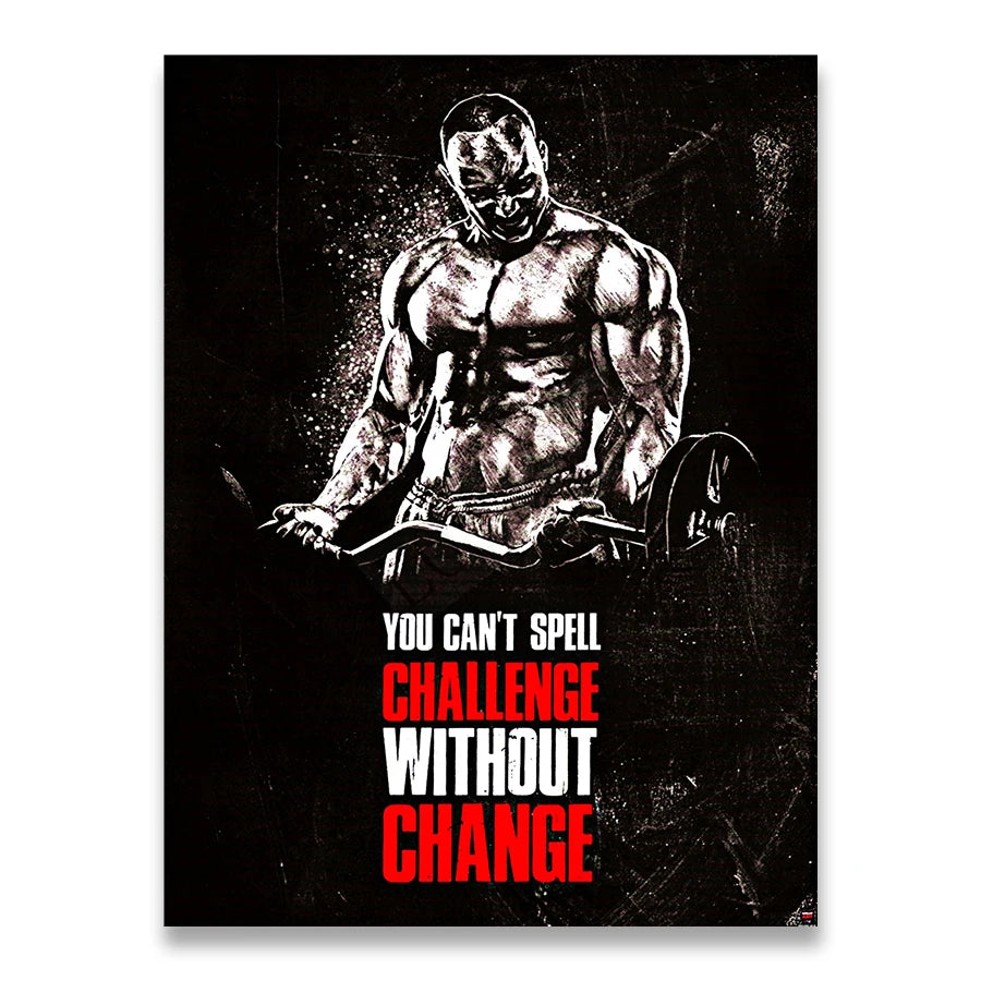 YOU CAN'T SPELL CHALLENGE WITHOUT CHANGE Unframed Poster