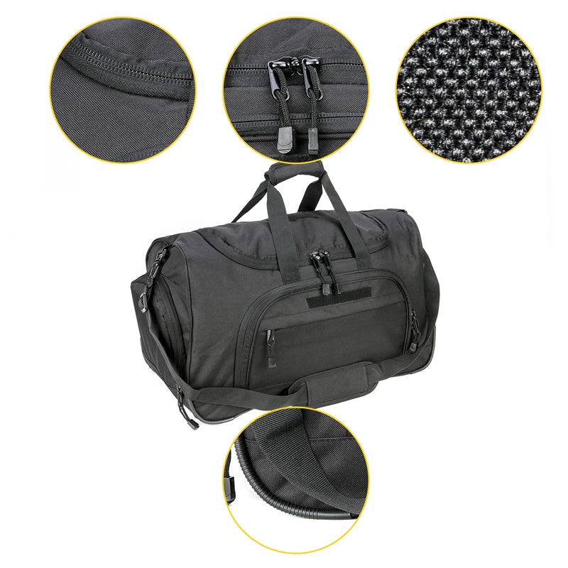 Waterproof Gym Bag - BLACK