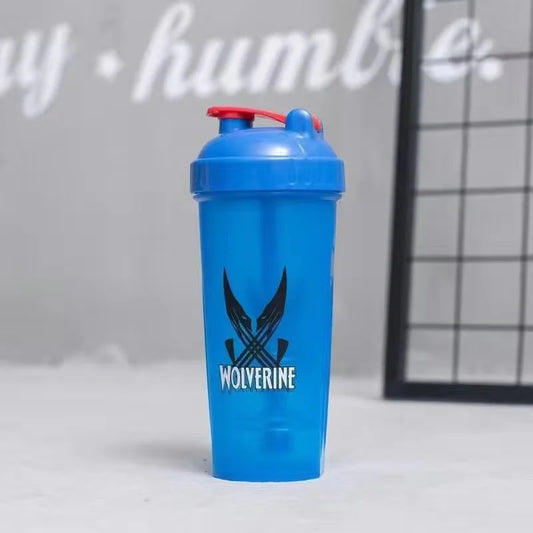 Introducing our WOLVERINE Protein Shaker - the perfect fusion of superhero fandom and fitness utility. This incredible shaker isn't just about mixing protein; it's a symbol of your inner superhero spirit. It boasts an impressive 700 ml capacity, ensuring you have the power you need to conquer your most demanding workouts.