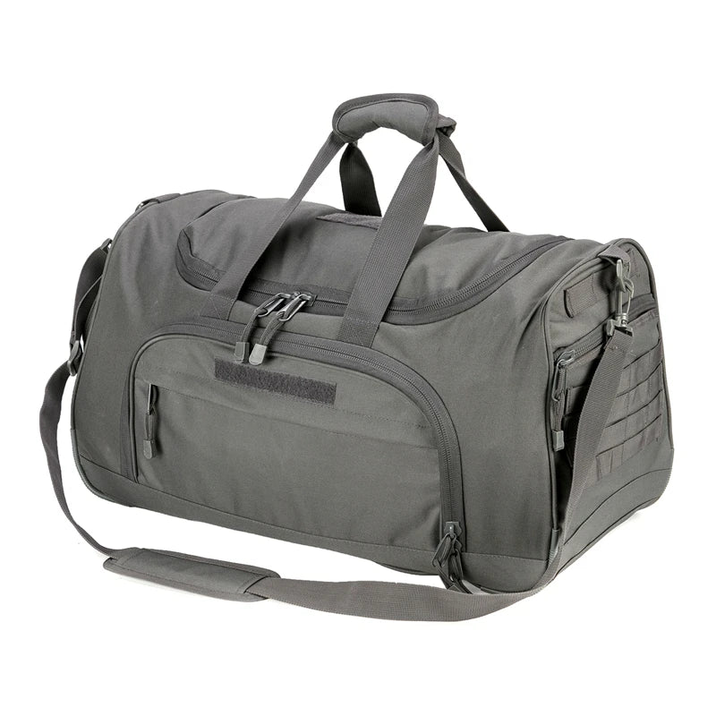 Waterproof Gym Bag (GREY): The Ultimate Military Tactical Duffle for All Your Fitness and Travel Needs