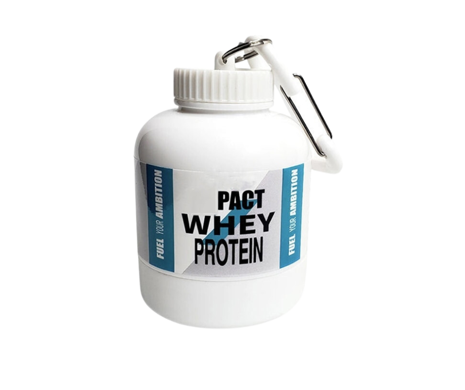 Introducing the Gold Standard Mini-Whey Protein Keychain (Double