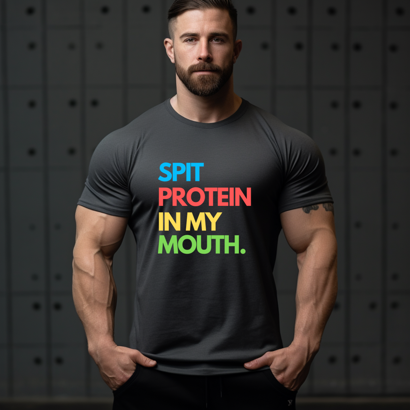 SPUCKE PROTEIN IN MEINEN MUND T-Shirt