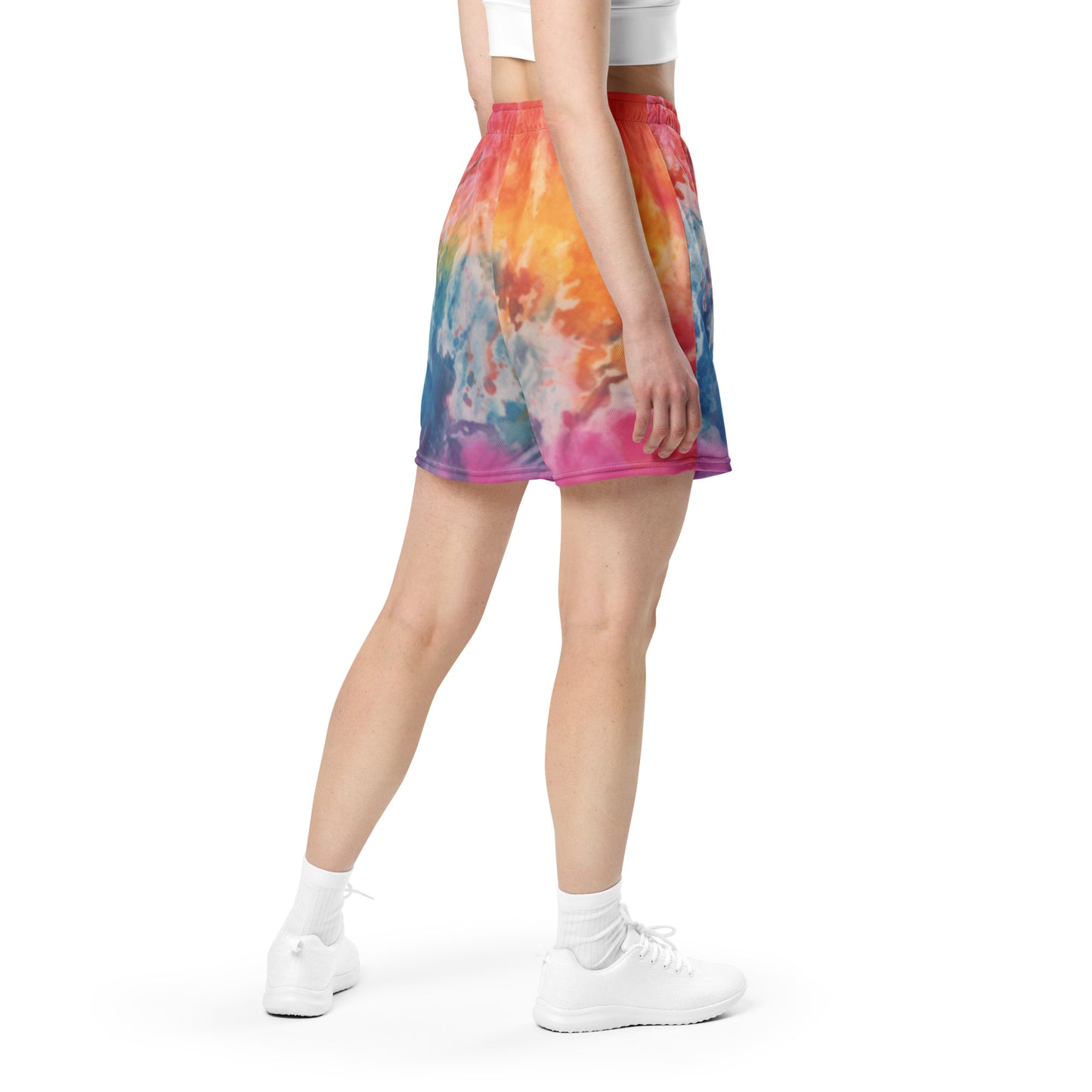 Rainbow Burst Unisex Mesh Shorts