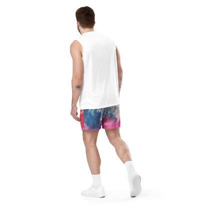 Rainbow Burst Unisex Mesh Shorts