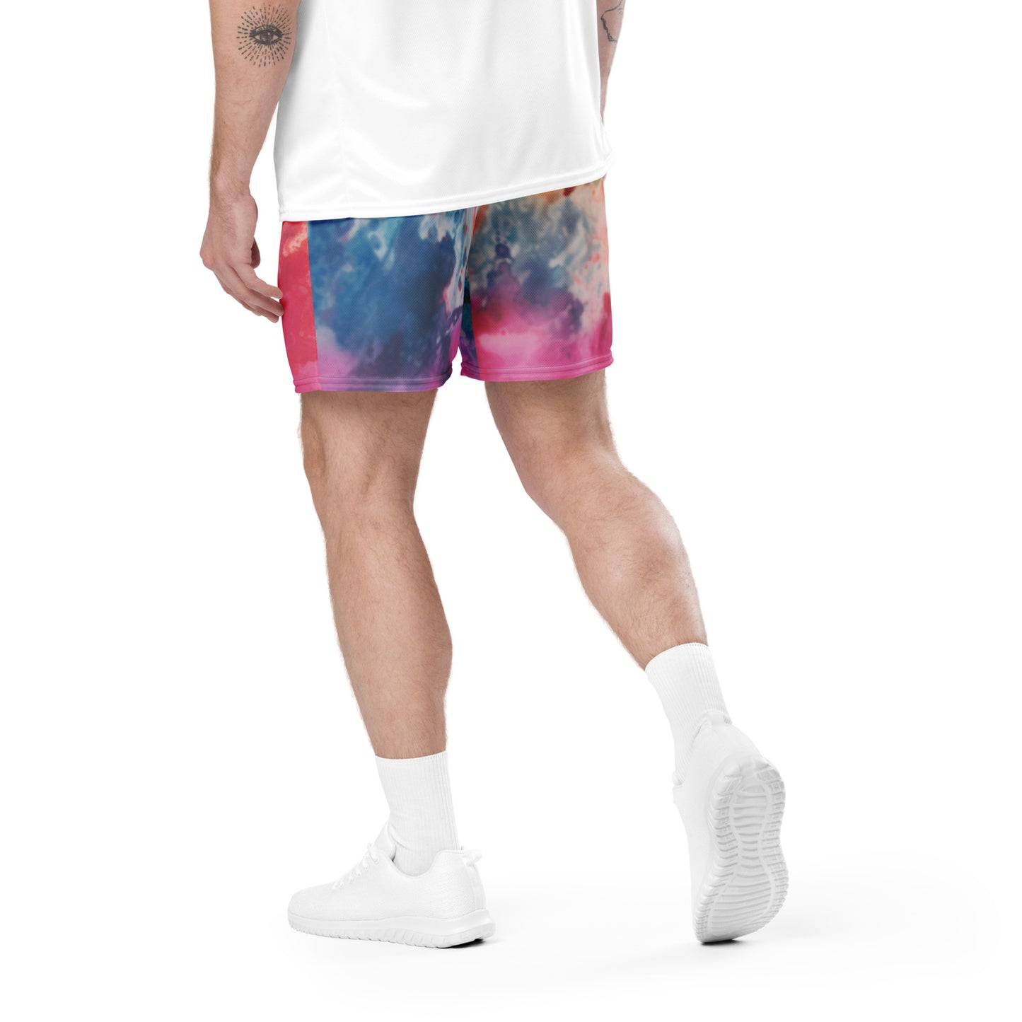 Regenbogen Burst Unisex Mesh Shorts