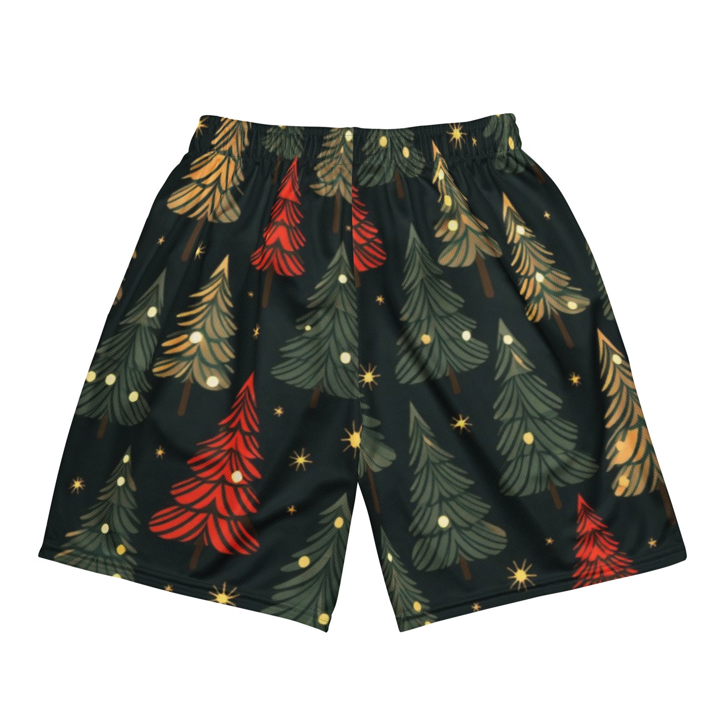 Weihnachtsbaum-Unisex-Mesh-Shorts 