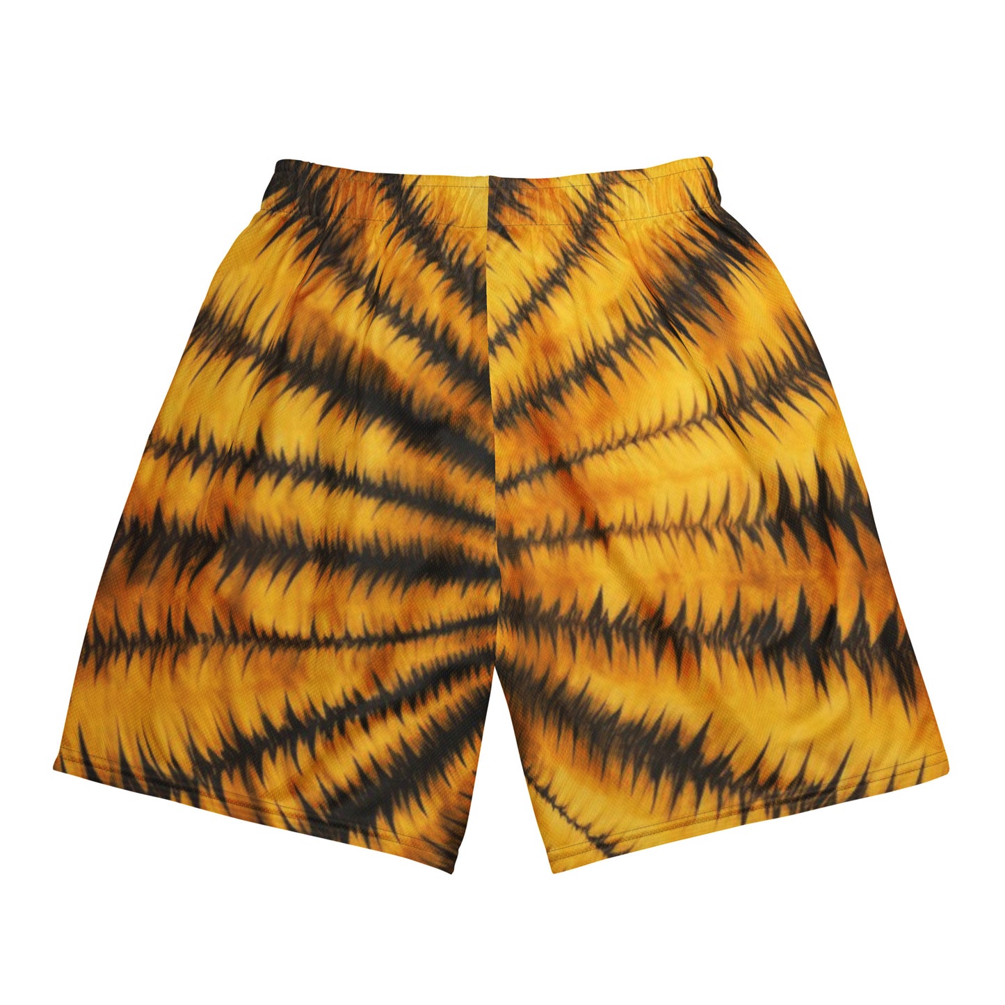 Pantalones cortos de malla unisex de color amarillo brillante 