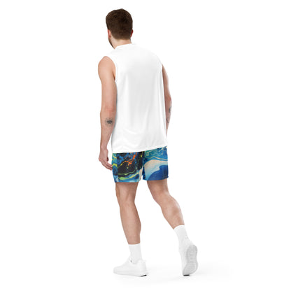 Psychedelic Pop Unisex Mesh Shorts