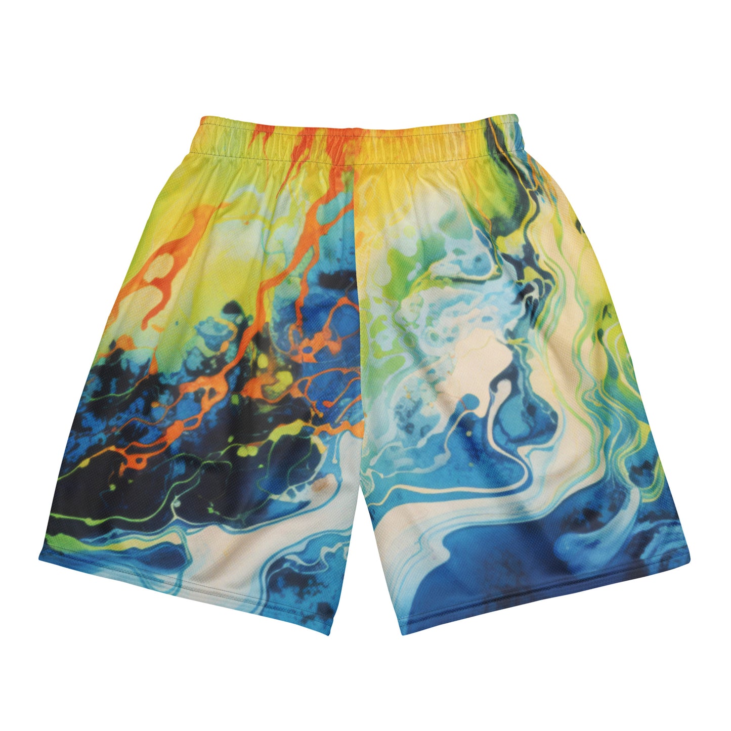 Pantalones cortos de malla unisex Psychedelic Pop 