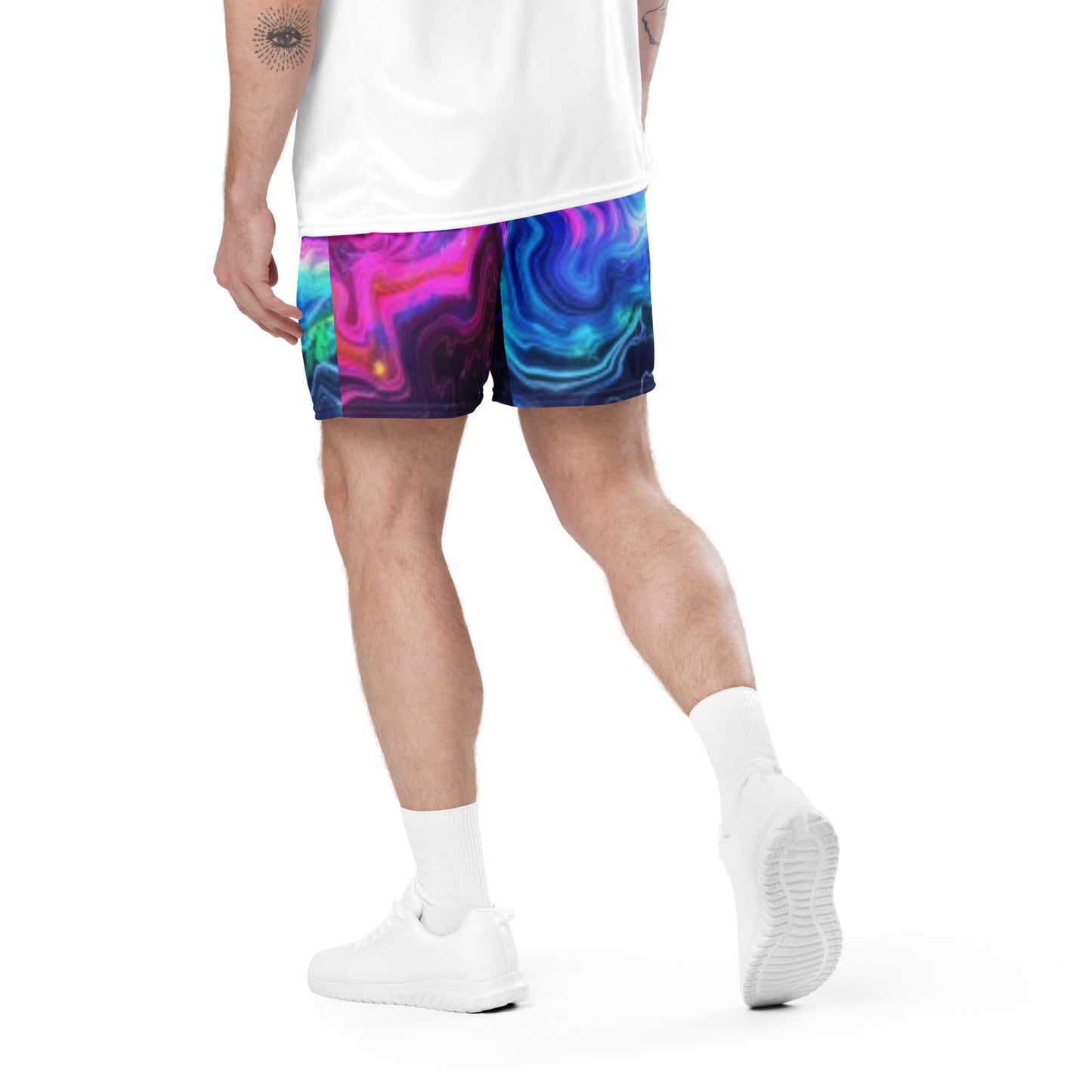 Cyber Splash Unisex Mesh Shorts