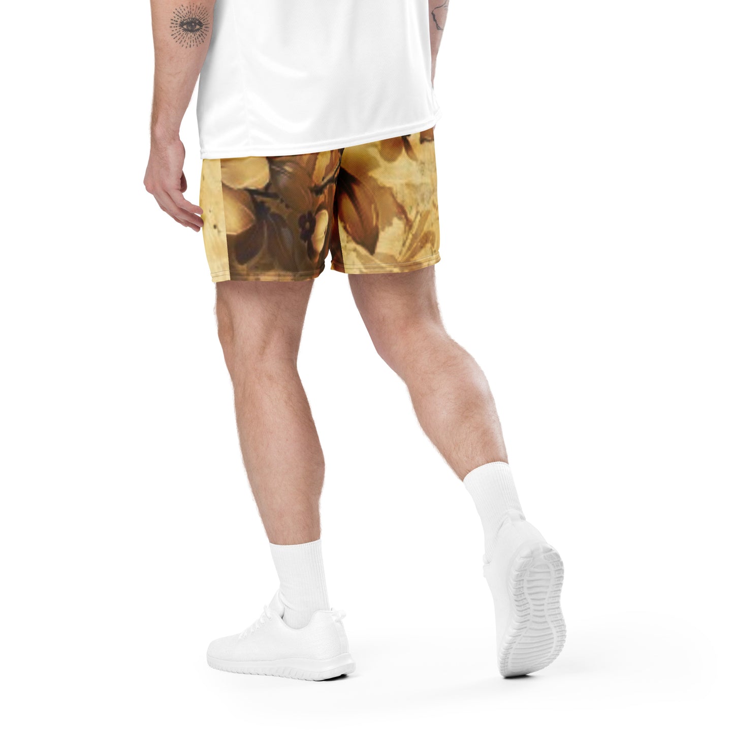 Retro Florale Unisex Mesh Shorts