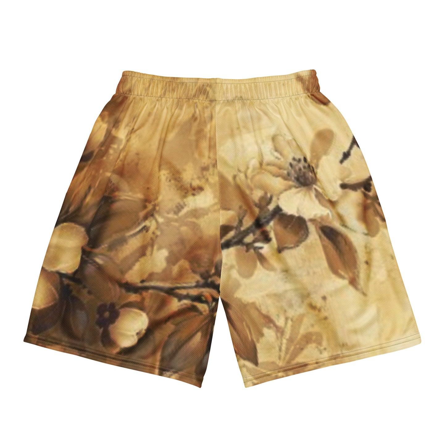 Retro Florale Unisex Mesh Shorts