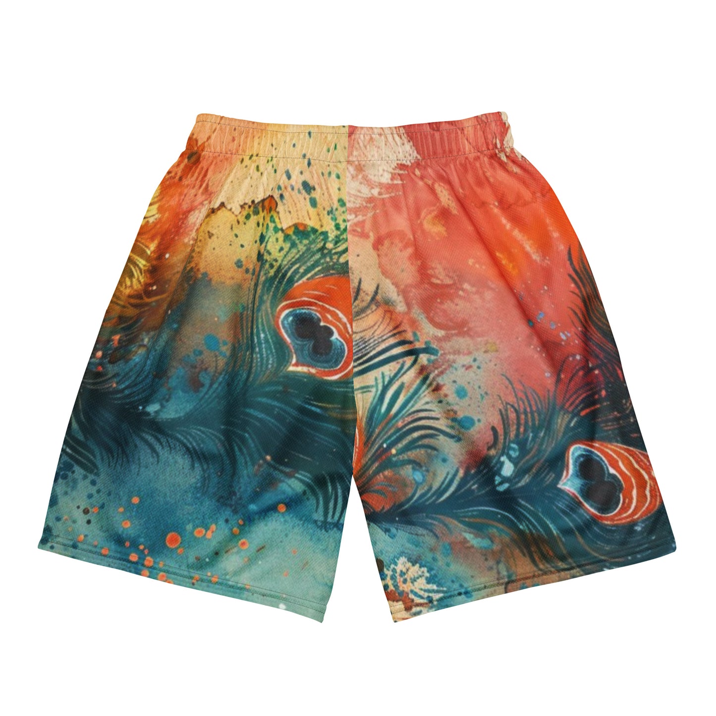 Tropische Feder Unisex Mesh Shorts