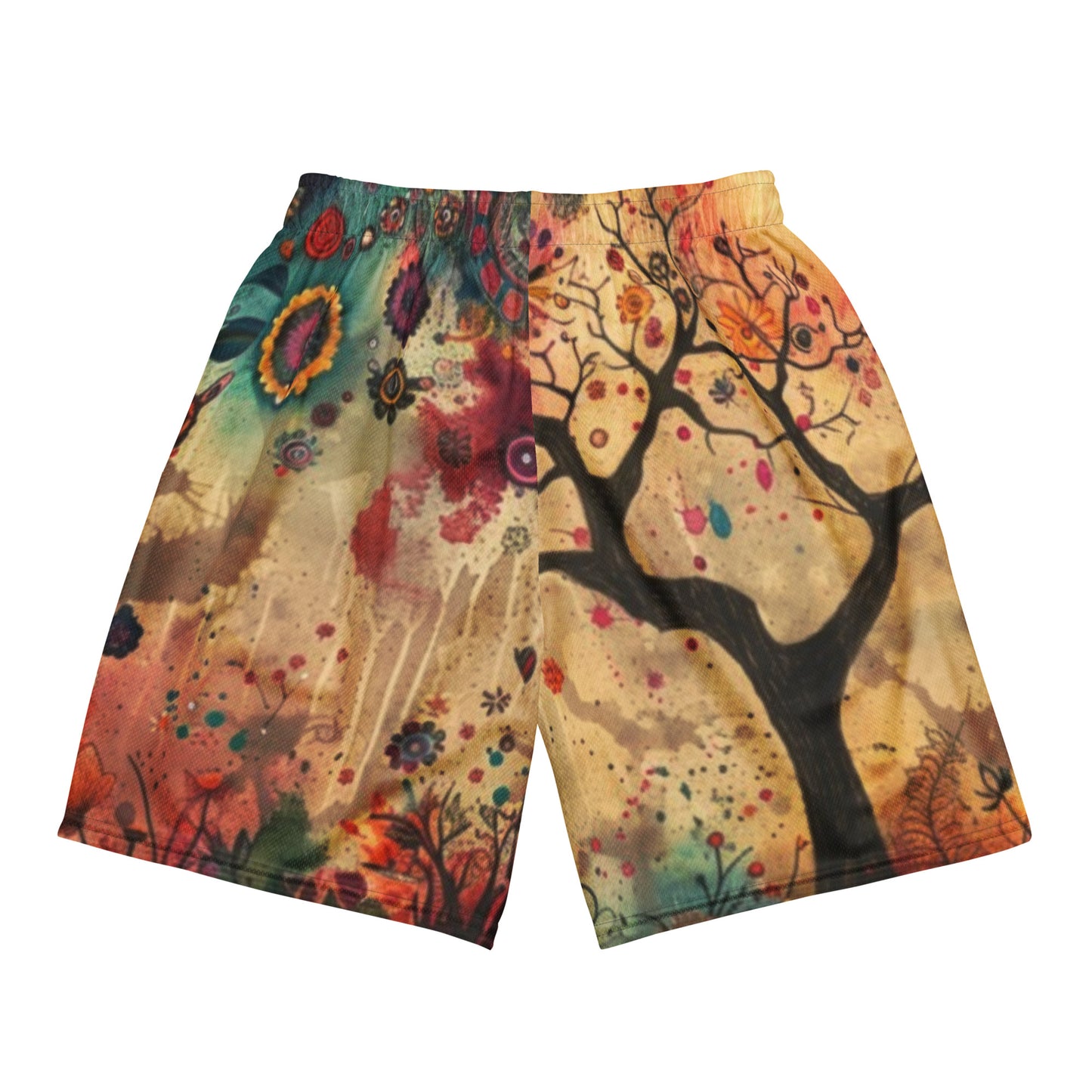 Boho Earth Unisex Mesh Shorts