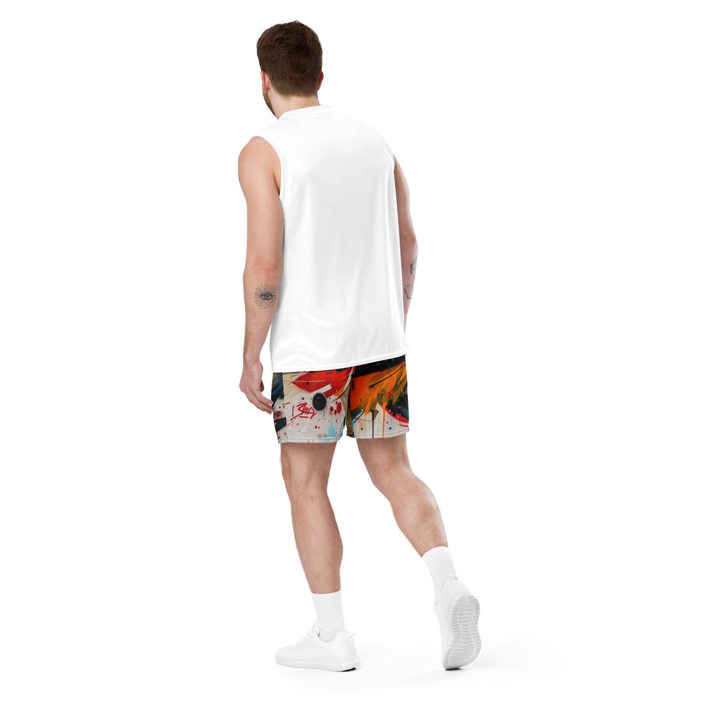 Metro Graffiti Unisex Mesh Shorts