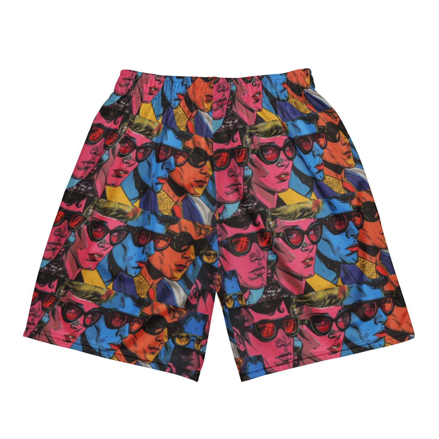 Vibrant Pop Unisex Mesh-Shorts