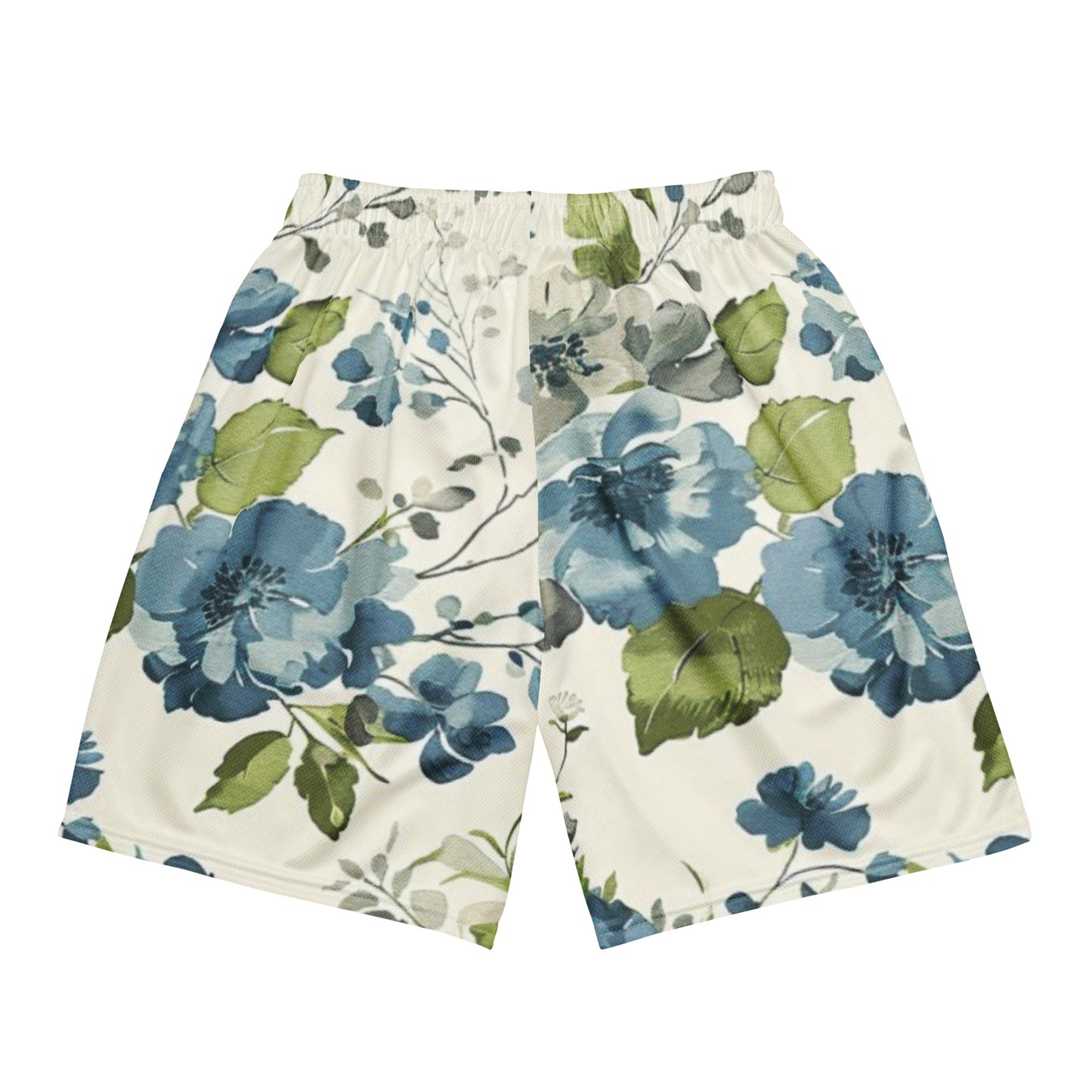 Ivory Bloom Unisex Mesh Shorts