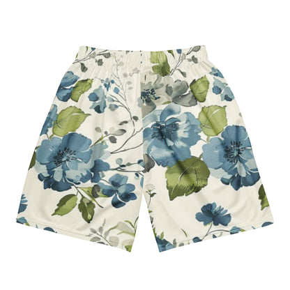 Ivory Bloom Unisex Mesh Shorts