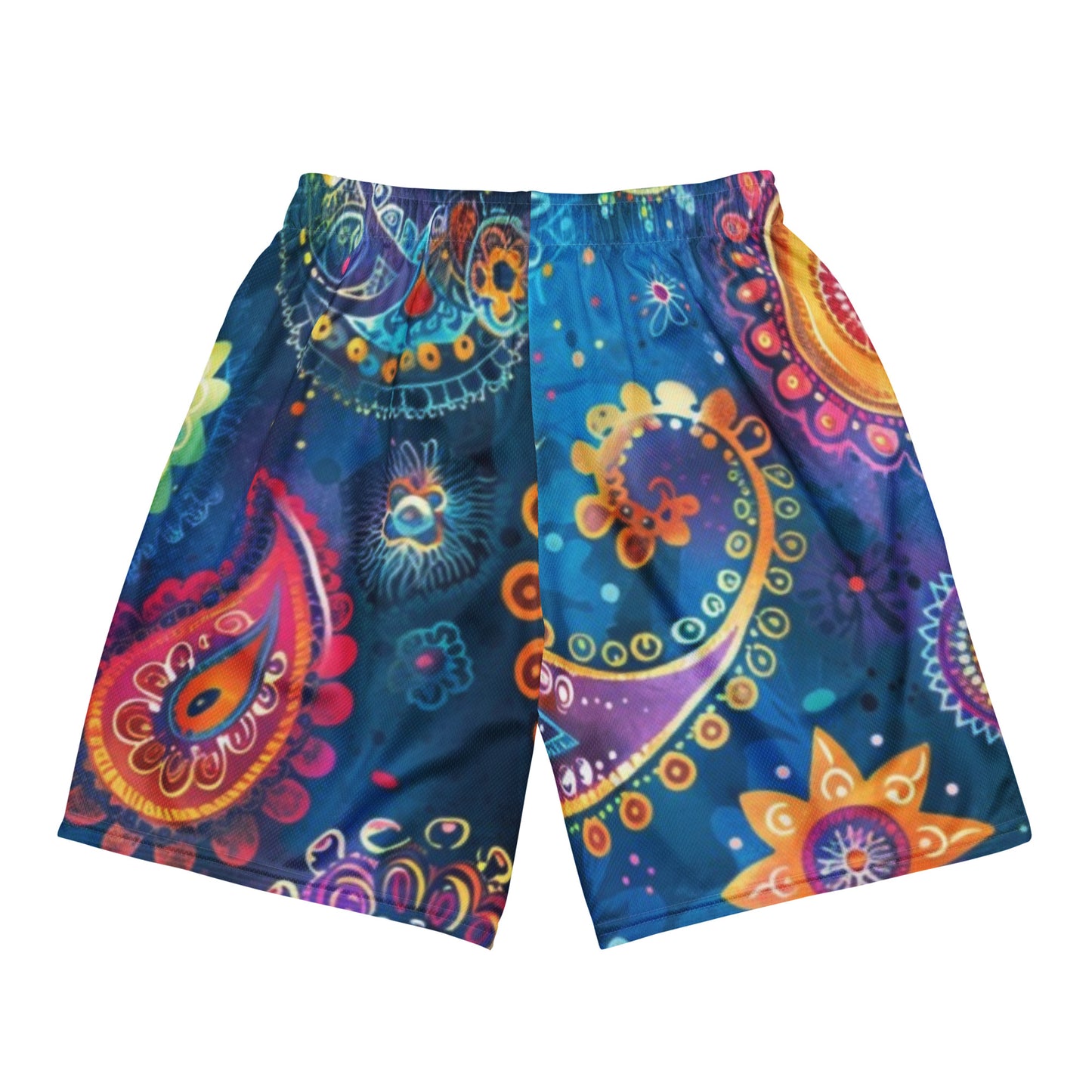 Indische Paisley-Unisex-Mesh-Shorts