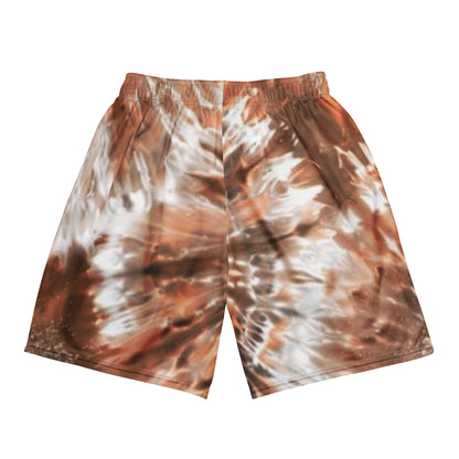 Braune Glitzer-Unisex-Mesh-Shorts