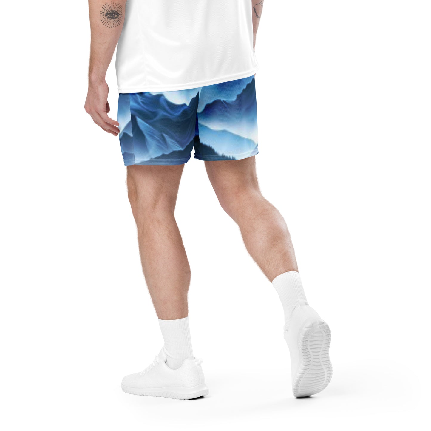 Swiss Alps Unisex Mesh Shorts