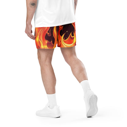 Burning Train Unisex Mesh Shorts