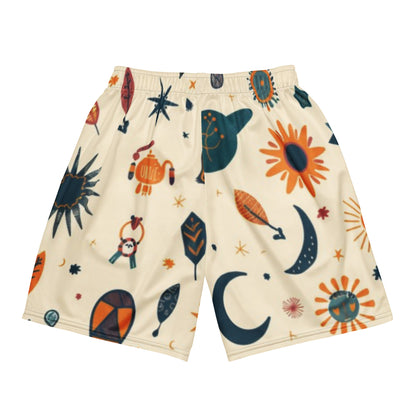 Boho Symbols Unisex Mesh Shorts