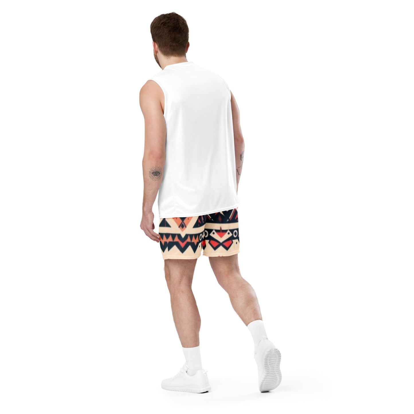 Bohemian Glyph Unisex Mesh Shorts