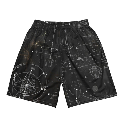 Black Equation Unisex Mesh Shorts