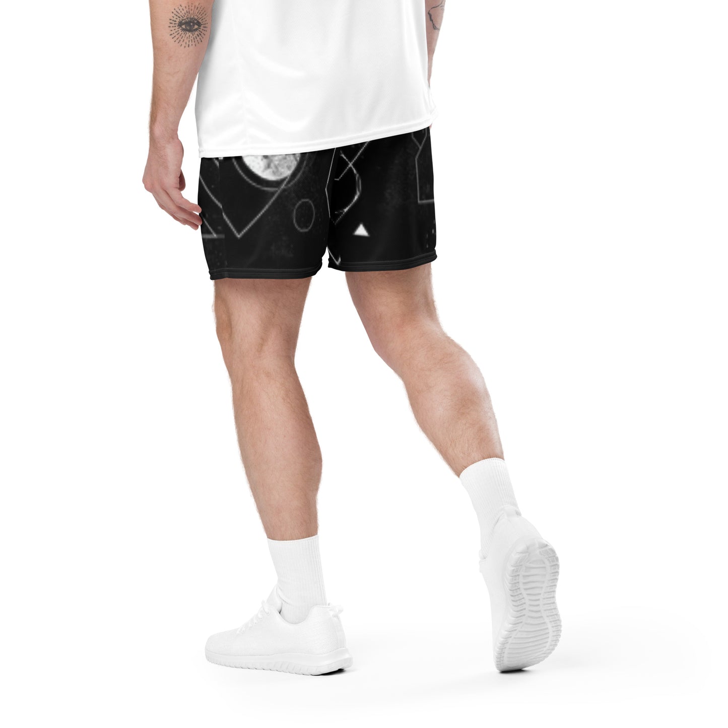 Geometrische Harmonie Unisex Mesh Shorts