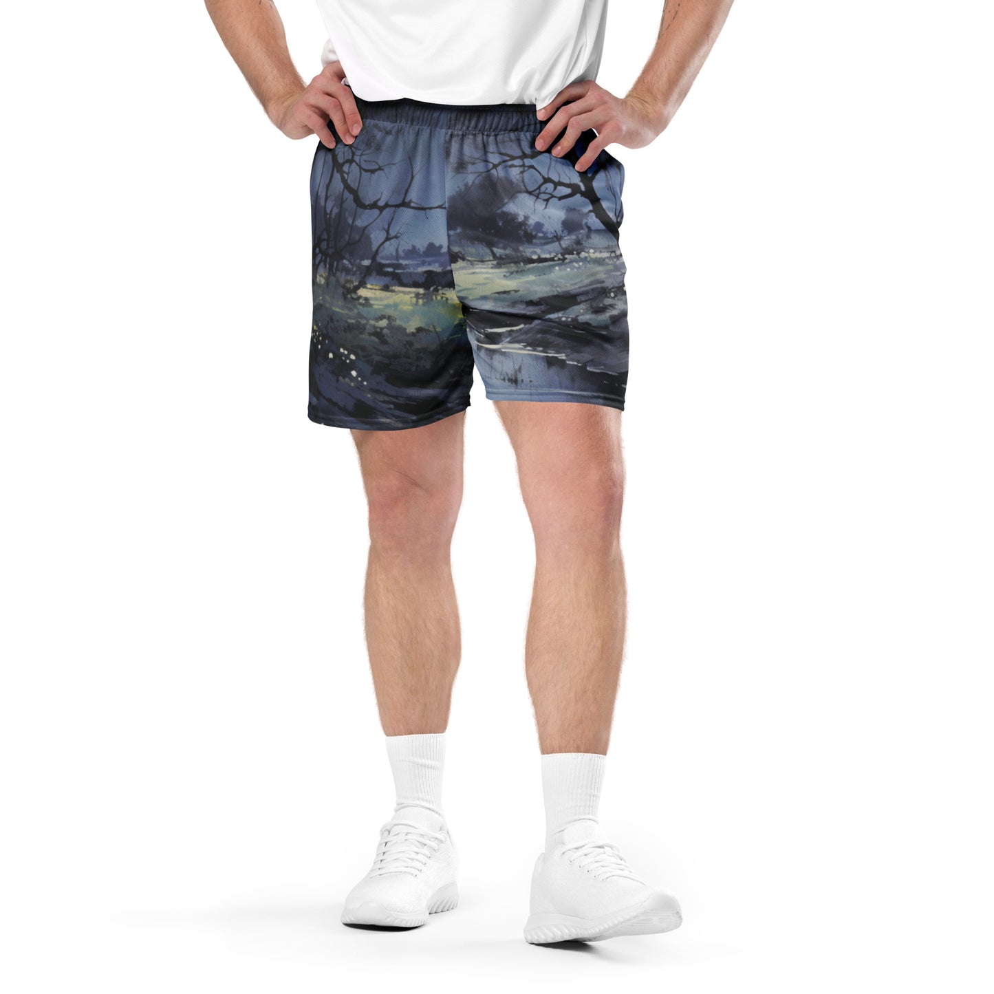 Dark Woods Unisex Mesh Shorts