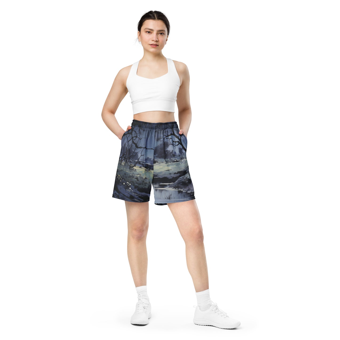 Dark Woods Unisex Mesh Shorts