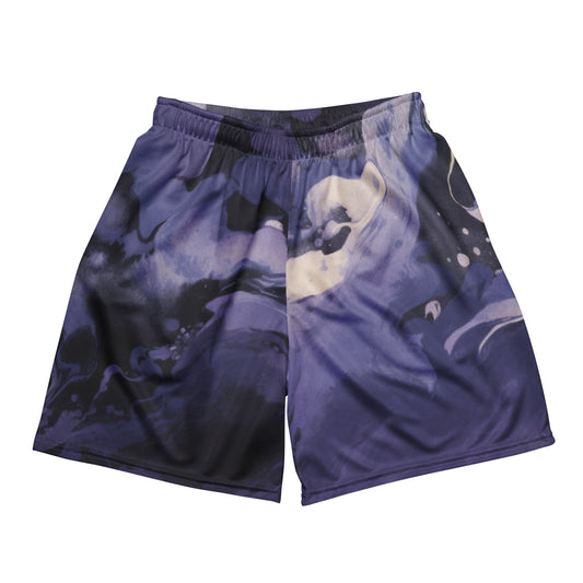 Pantalones cortos de malla unisex Galaxy Swirls