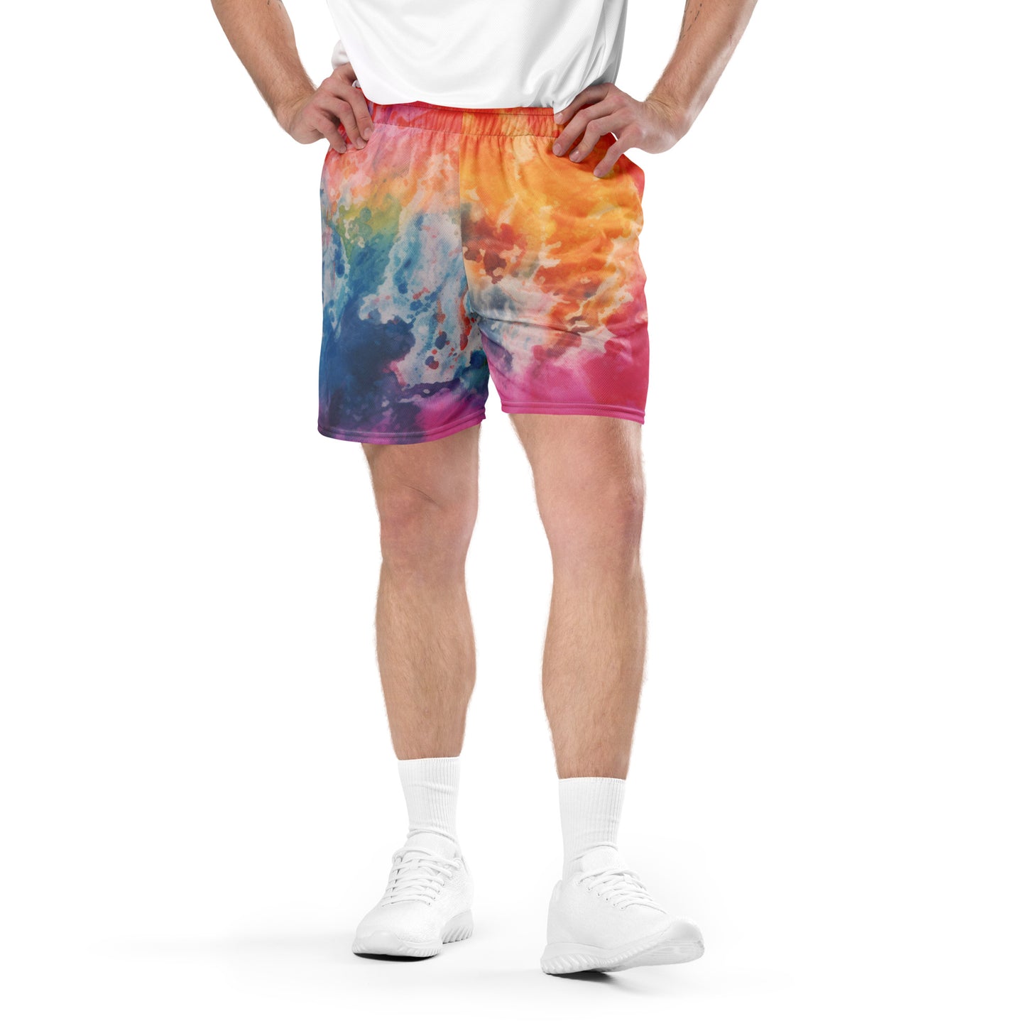 Regenbogen Burst Unisex Mesh Shorts