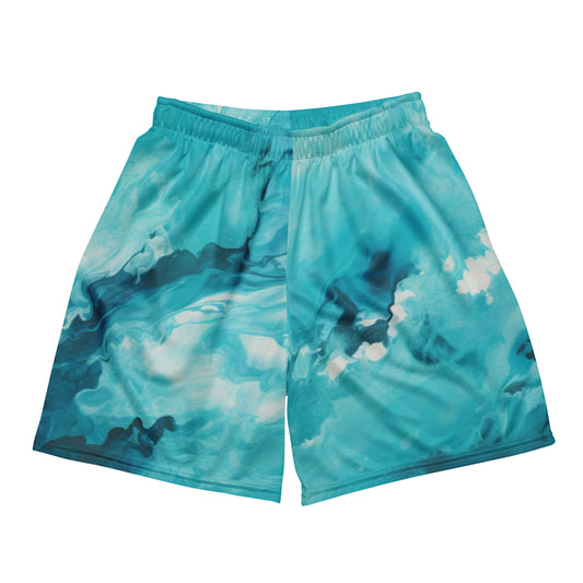 Pantalones cortos de malla con efecto tie-dye Ocean Breeze 