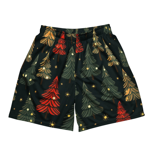 Christmas Tree Unisex Mesh Shorts