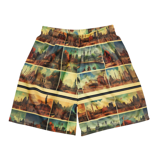 World Stamps Unisex Mesh Shorts